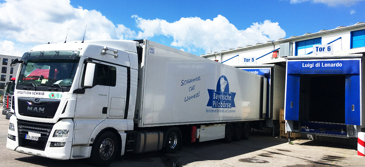 Anlieferung derzeit nur per LKW - Großmarkt München