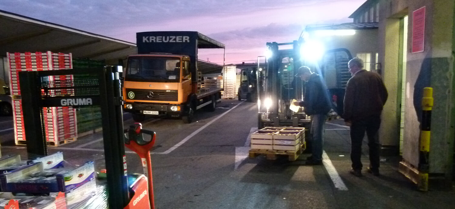 Einkäufe im Morgengrauen, Großmarkt München