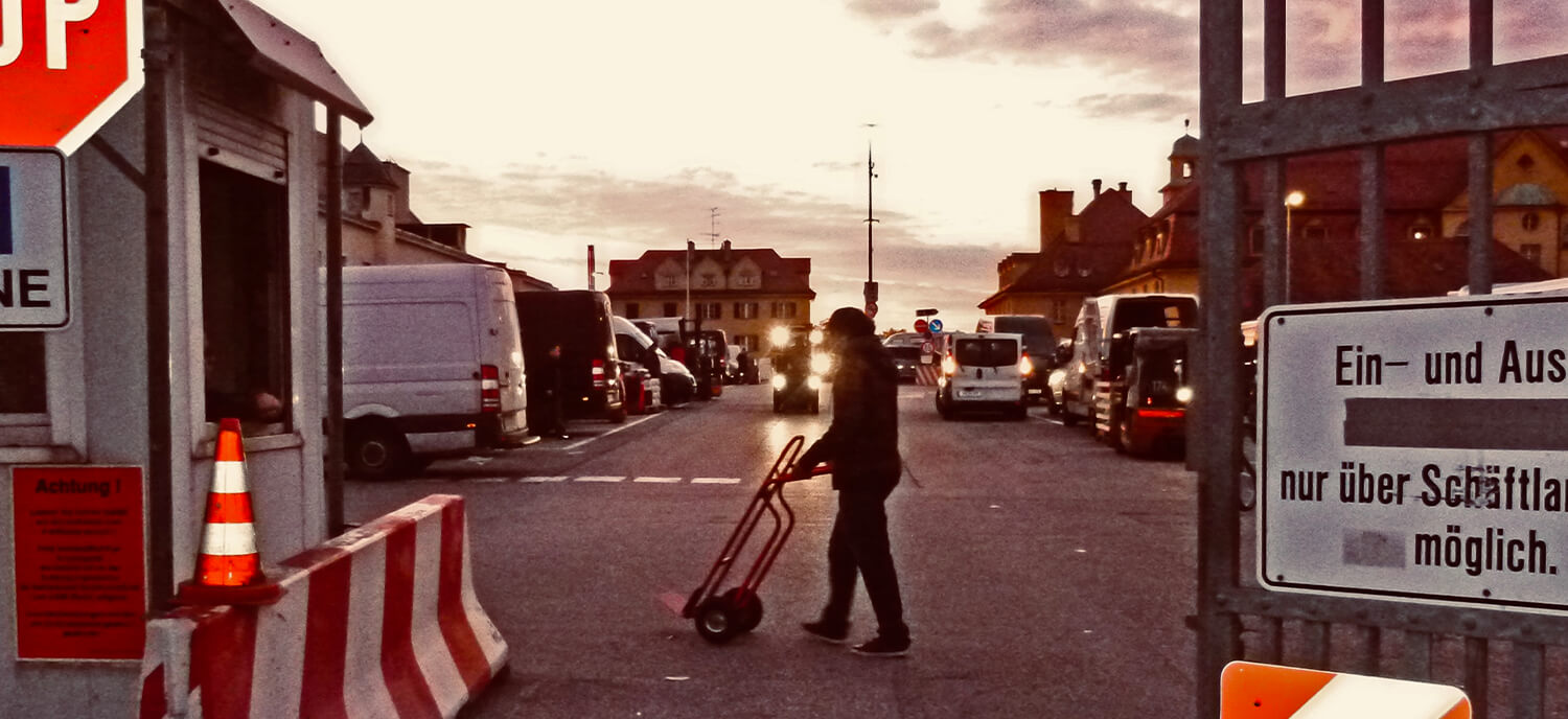 Großmarkt München im Morgengrauen